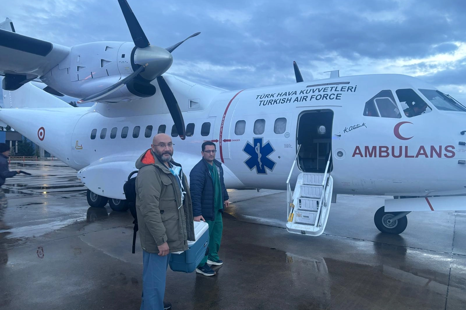 T&uuml;rk Hava Kuvvetleri ambulans u&ccedil;akla kalp naklini hızlı şekilde ger&ccedil;ekleştirdi
