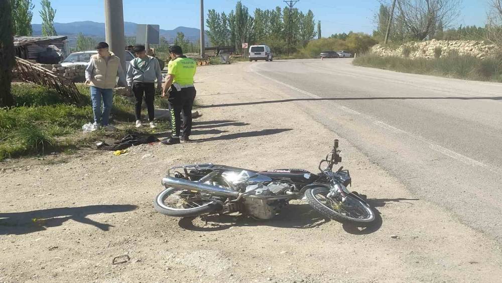 Hisarcık’ta motosiklet kazası: 1 yaralı
