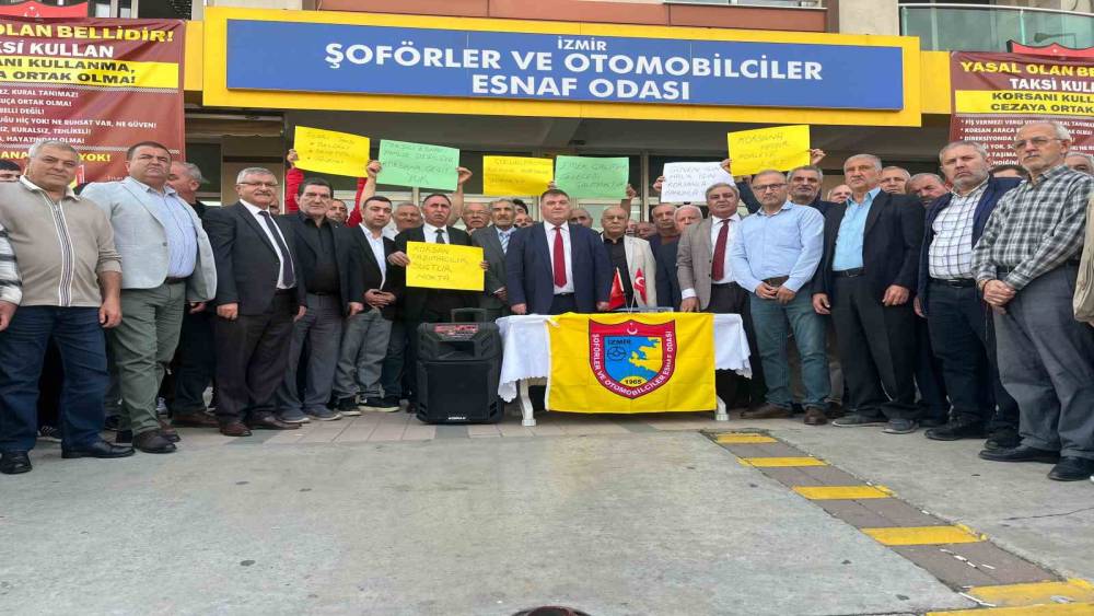 İzmir Şoförler ve Otomobilciler Esnaf Odası, korsan taşımacılığa karşı ses yükseltti
