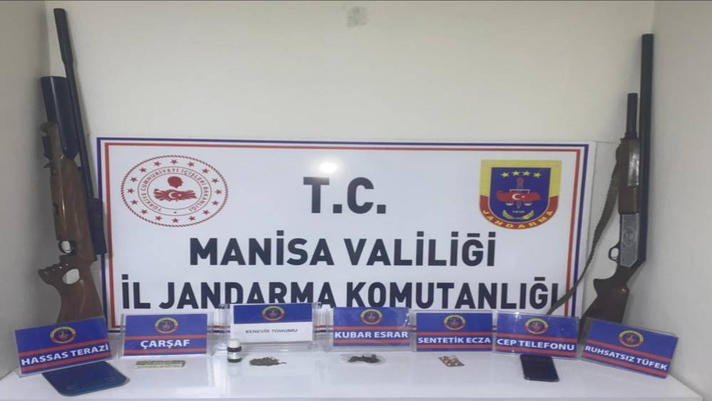Salihli’de zehir tacirine operasyon

