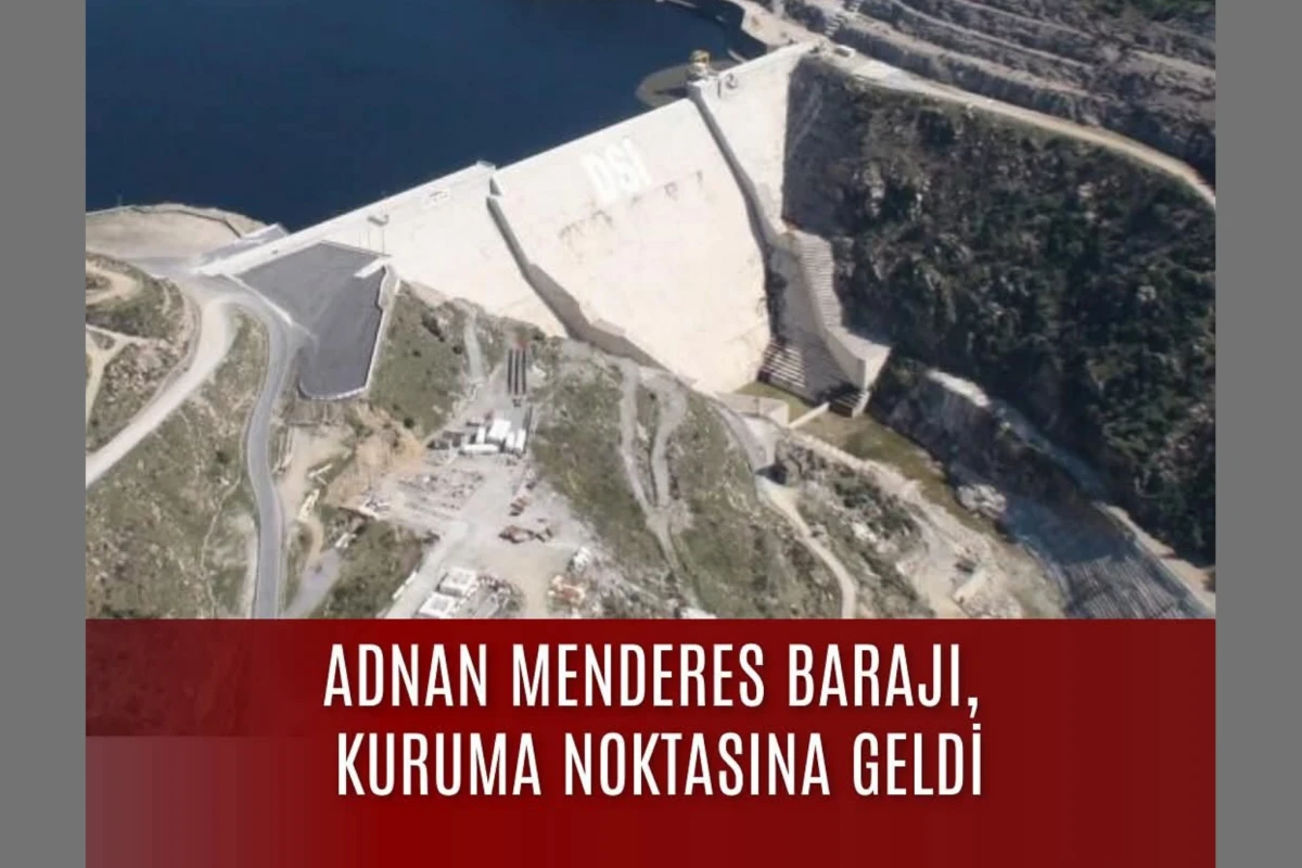 Adnan Menderes Barajı kuruma noktasına geldi