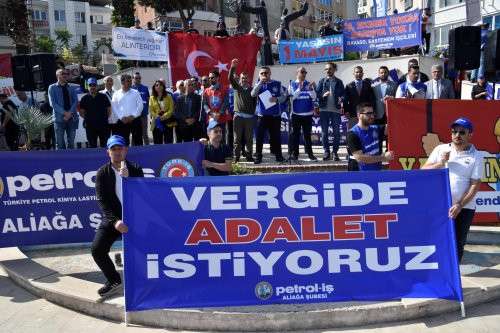 Aliağa'da 1 Mayıs Emek ve Dayanışma Günü Coşkuyla Kutlandı