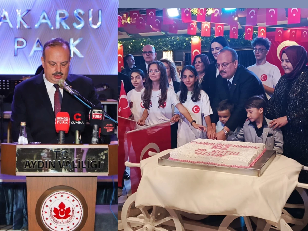 Aydın valiliği'nden 29 Ekim Resepsiyonu