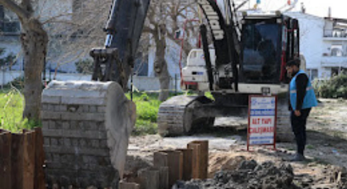 Başkan &ccedil;er&ccedil;ioğlu'ndan Kuşadası'nda altyapı yatırımı