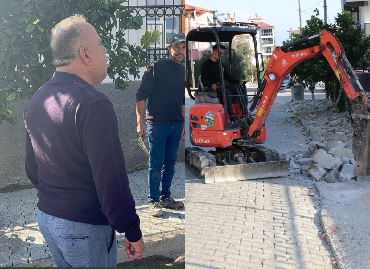 Bozdoğan Belediyesi okullarda çevre düzenlemesini sürdürüyor