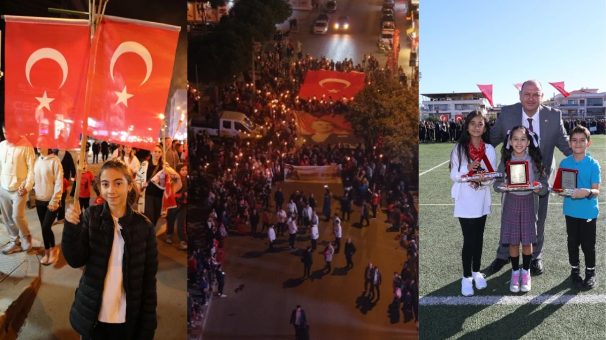 Cumhuriyet Coşkusu Menderes’in Sokaklarını Sardı