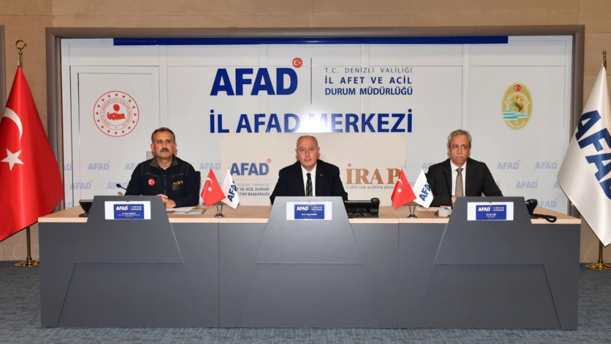 Denizli’de İl Afet Risk Azaltma Planı toplantısı gerçekleştirildi
