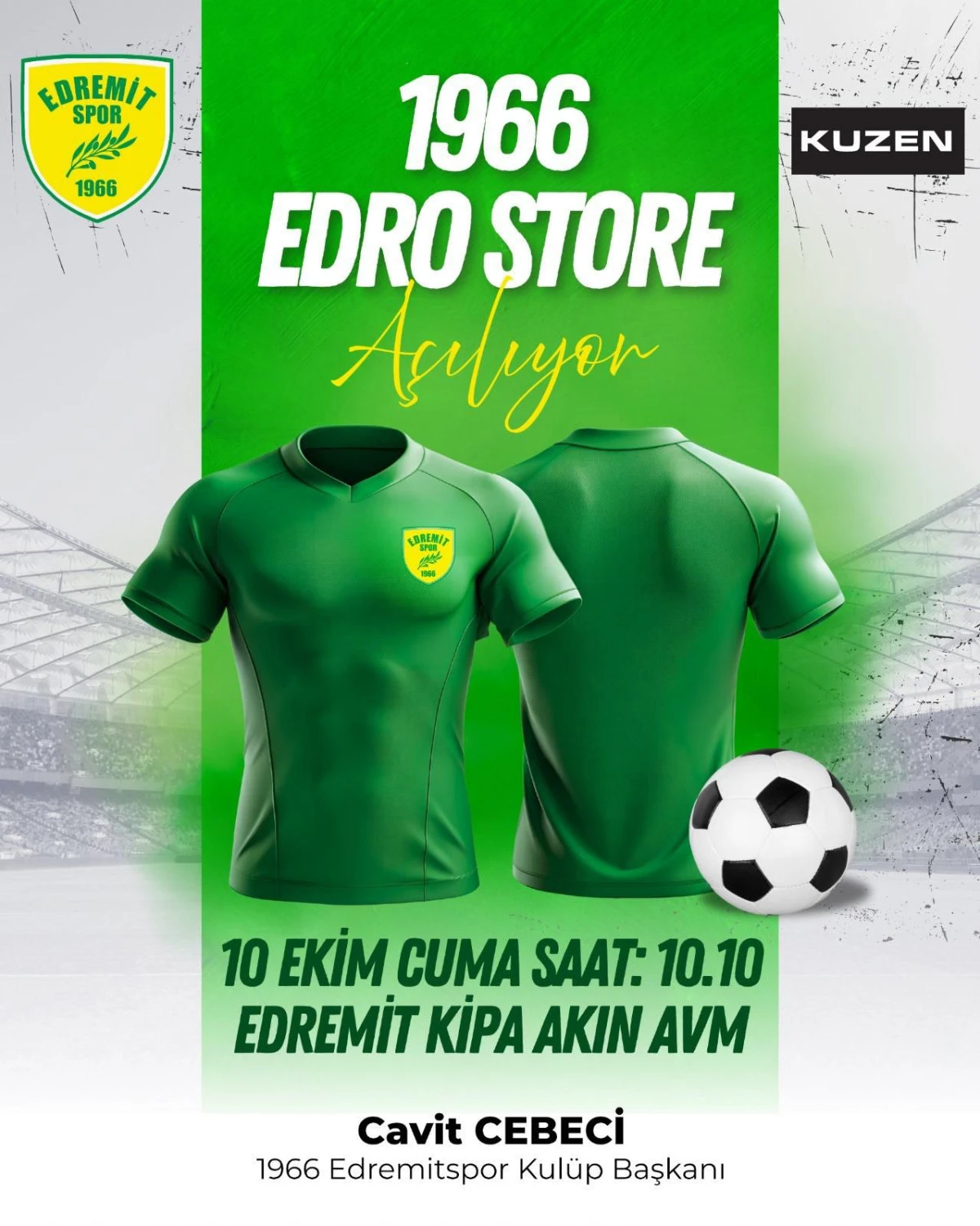 Edremitspor taraftar mağazası EdroStore kapılarını açıyor
