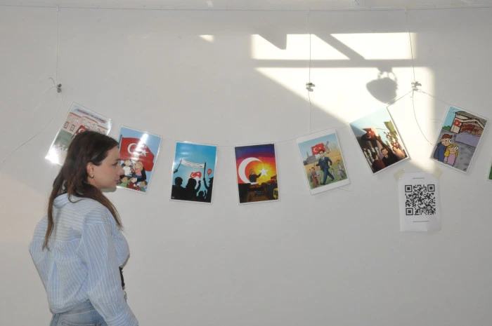 EÜ’de Öğrencilerden Cumhuriyet ve Atatürk Karikatürleri Sergisi