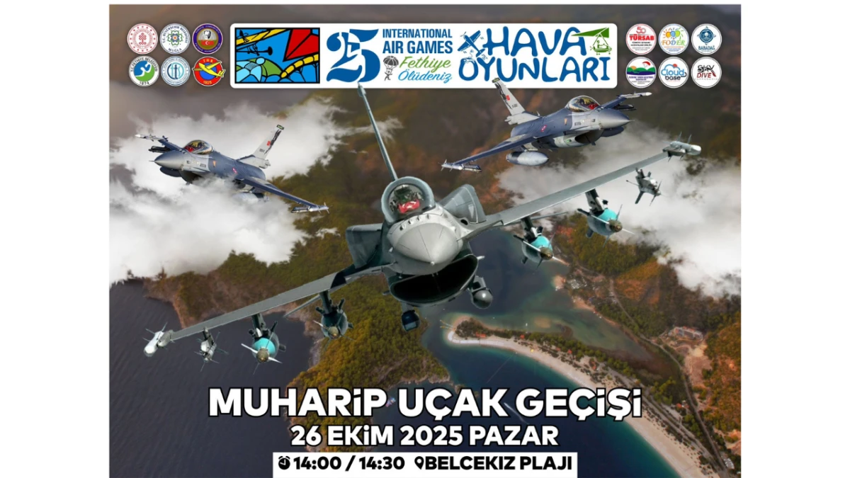 Fethiye’de muharip uçak gösterisi pazar günü