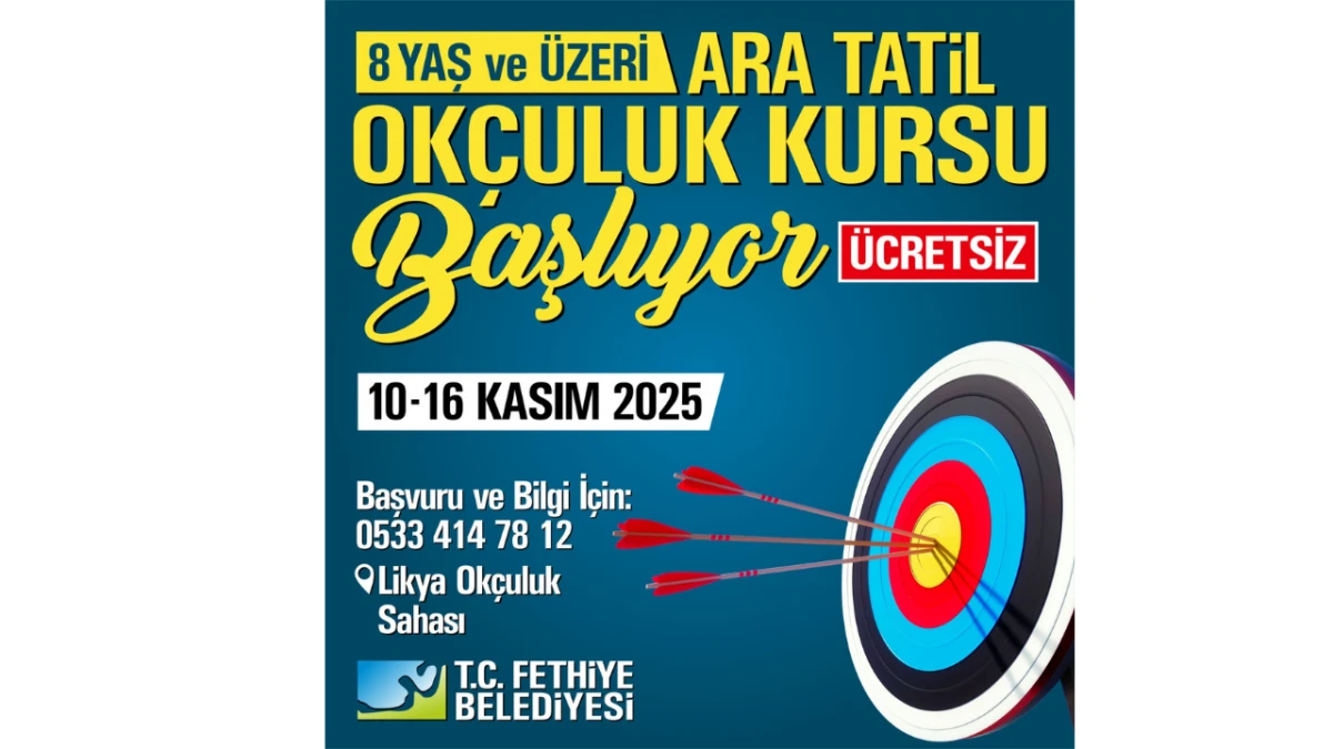 Fethiye’de ücretsiz modern okçuluk kursu