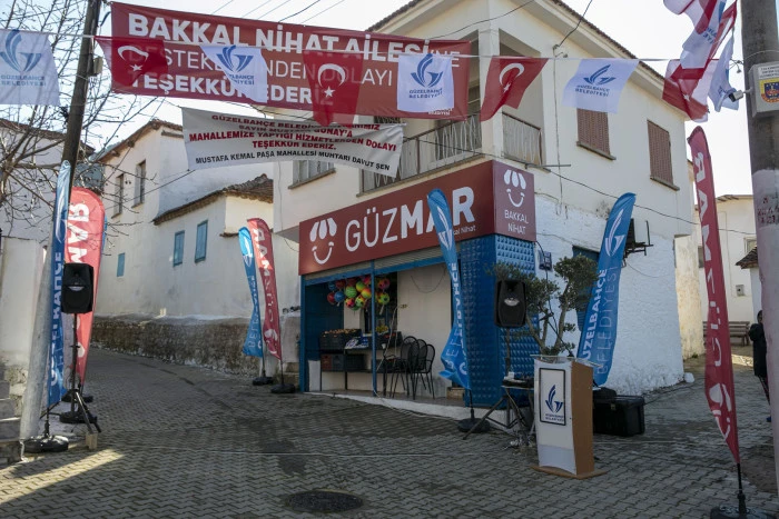 G&uuml;zelbah&ccedil;e&rsquo;de G&Uuml;ZMAR Bakkal Nihat hizmete a&ccedil;ıldı