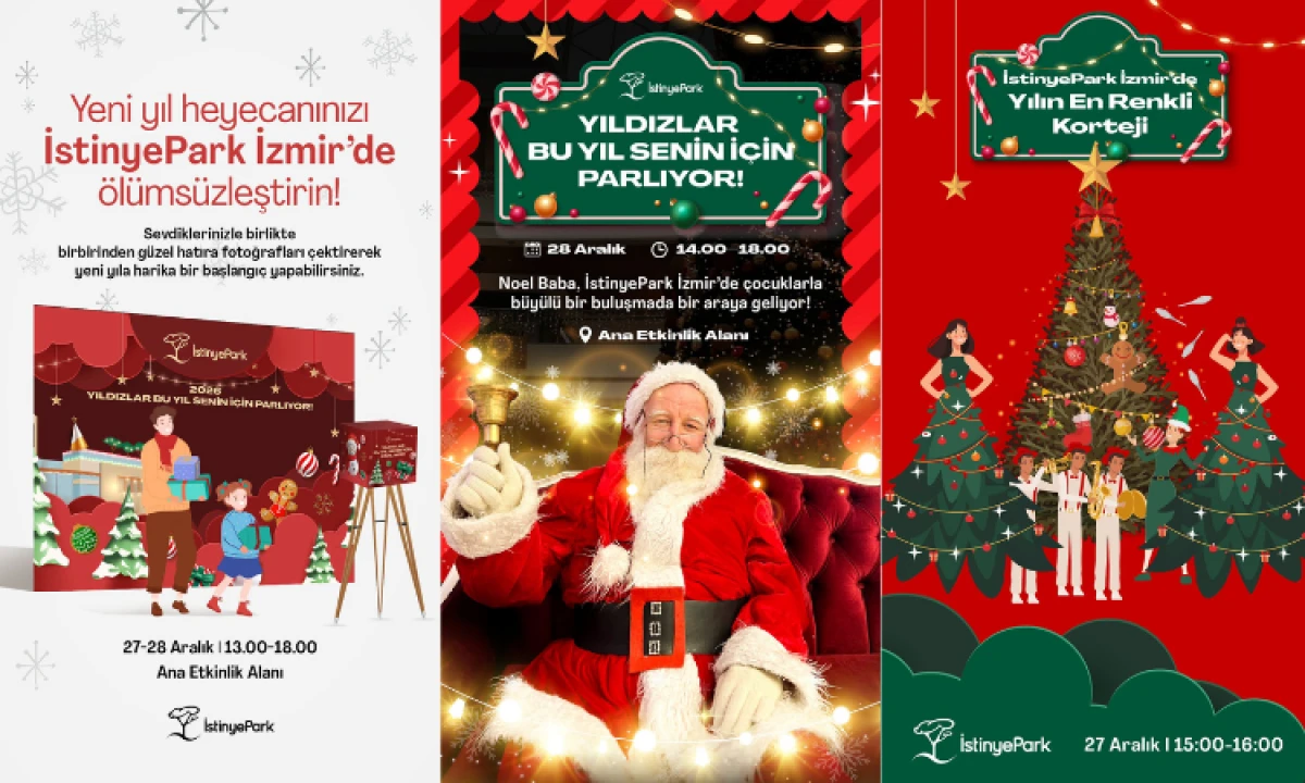 İstinyePark İzmir&rsquo;de yeni yıl coşkusu başlıyor