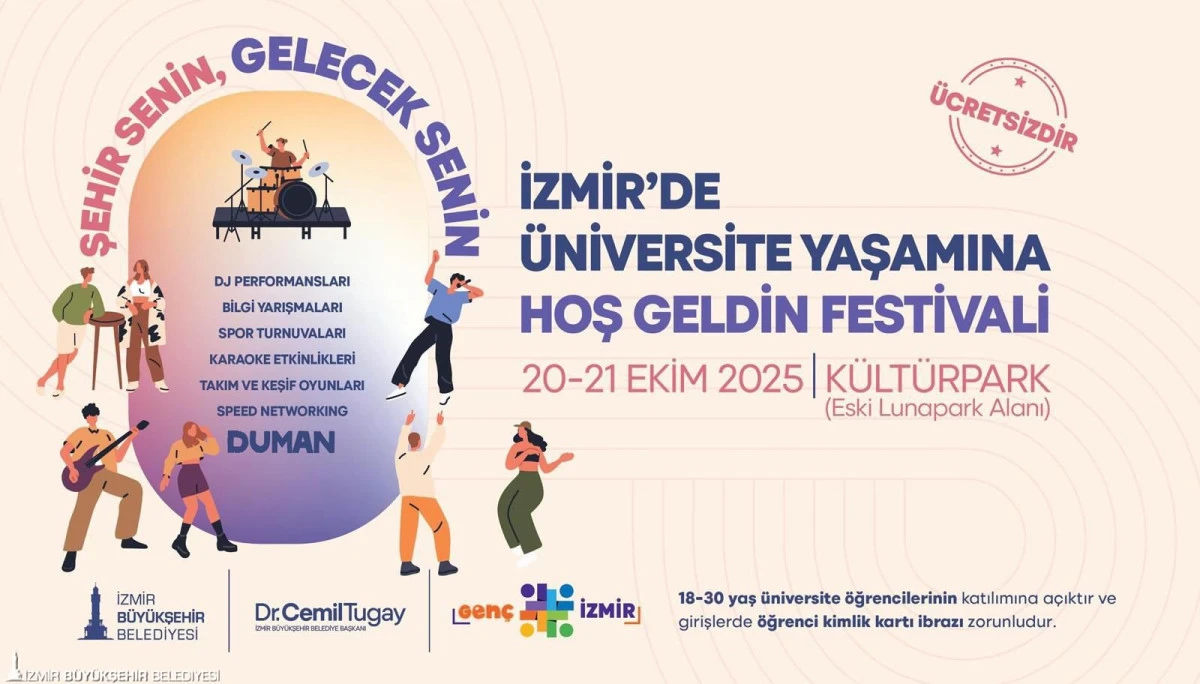 İzmir Büyükşehir’den üniversitelilere hoş geldin festivali