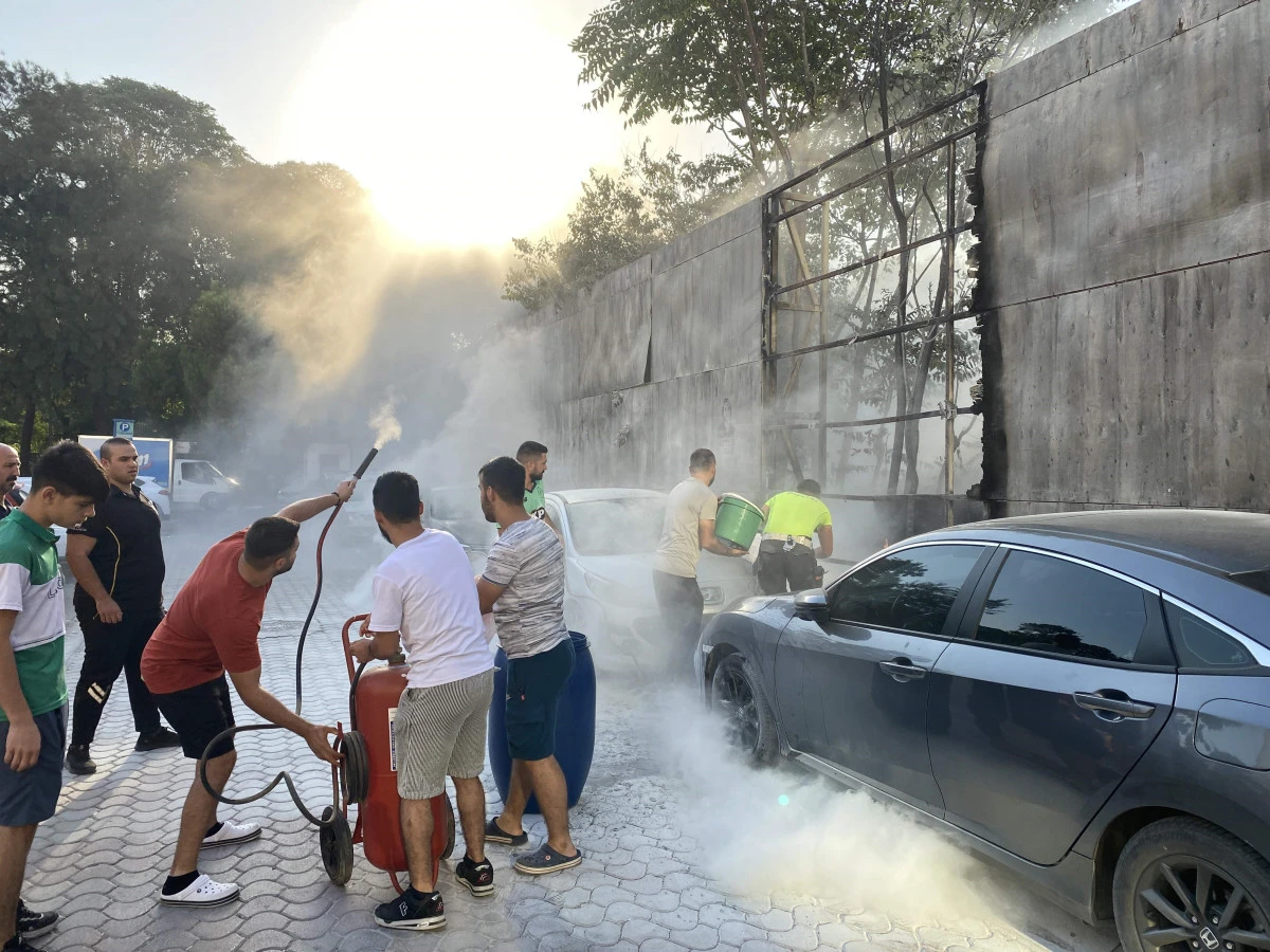 İzmir’de İzelman otoparkında yangın paniği