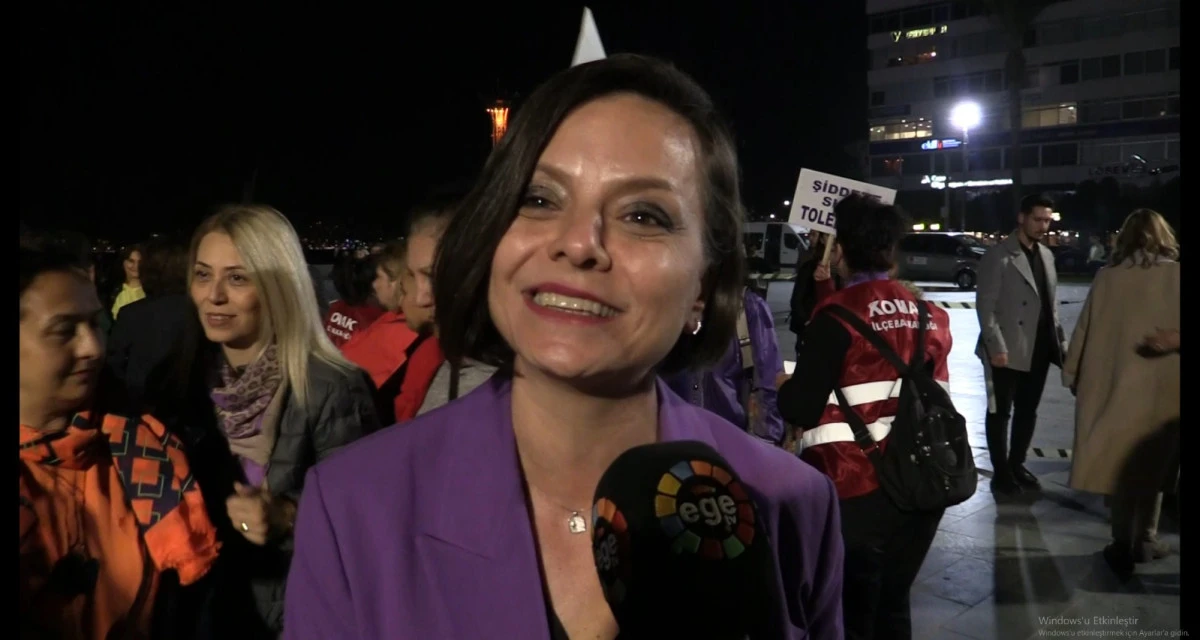 İzmir’de kadın mücadelesi nöbeti: Helil Kınay’dan güçlü mesaj