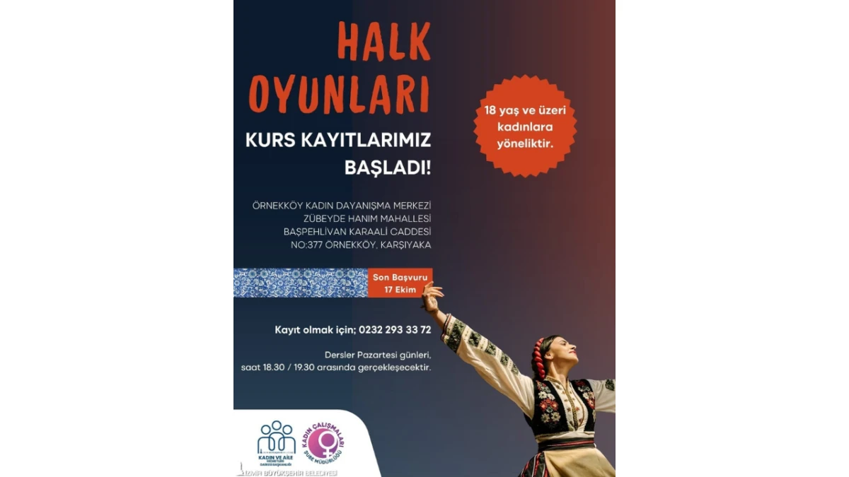 İzmir’de kadınlar için halk oyunları kursu başlıyor