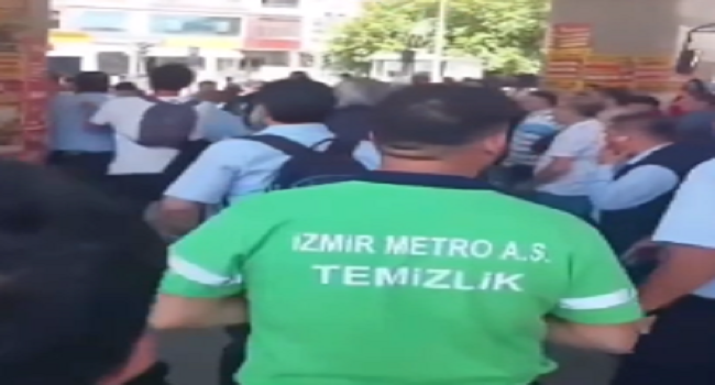 İzmir'de Otobüs Şoförleri ve Taksici Arasında Meydan Dayağı Olayı