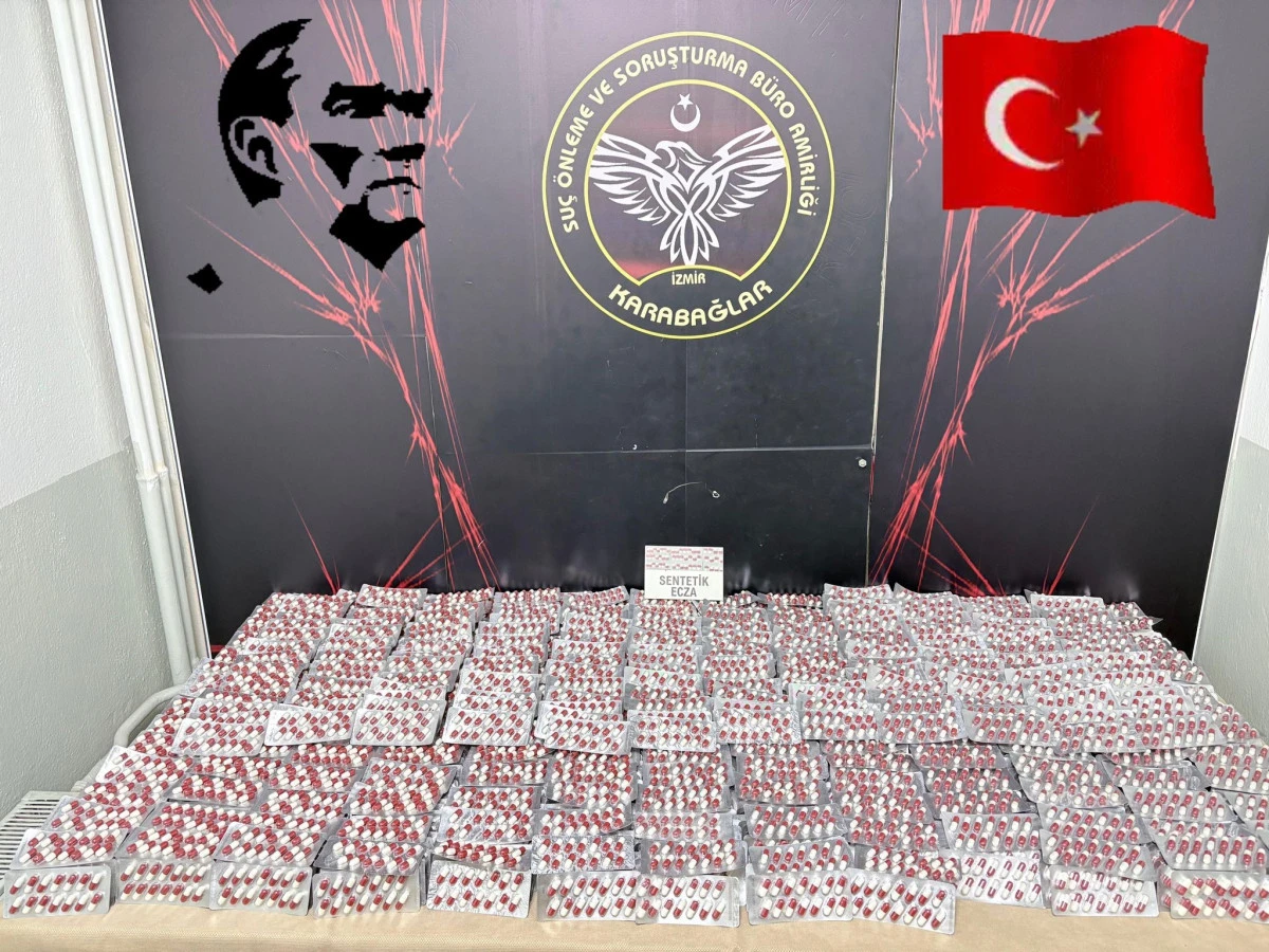 Karabağlar’da sentetik ecza operasyonu