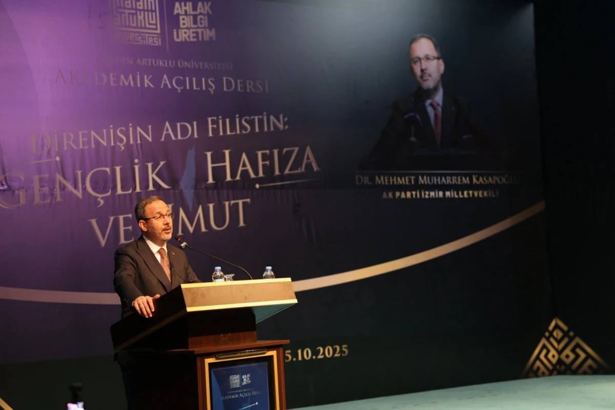 Kasapoğlu’ndan gençlere Filistin mesajı