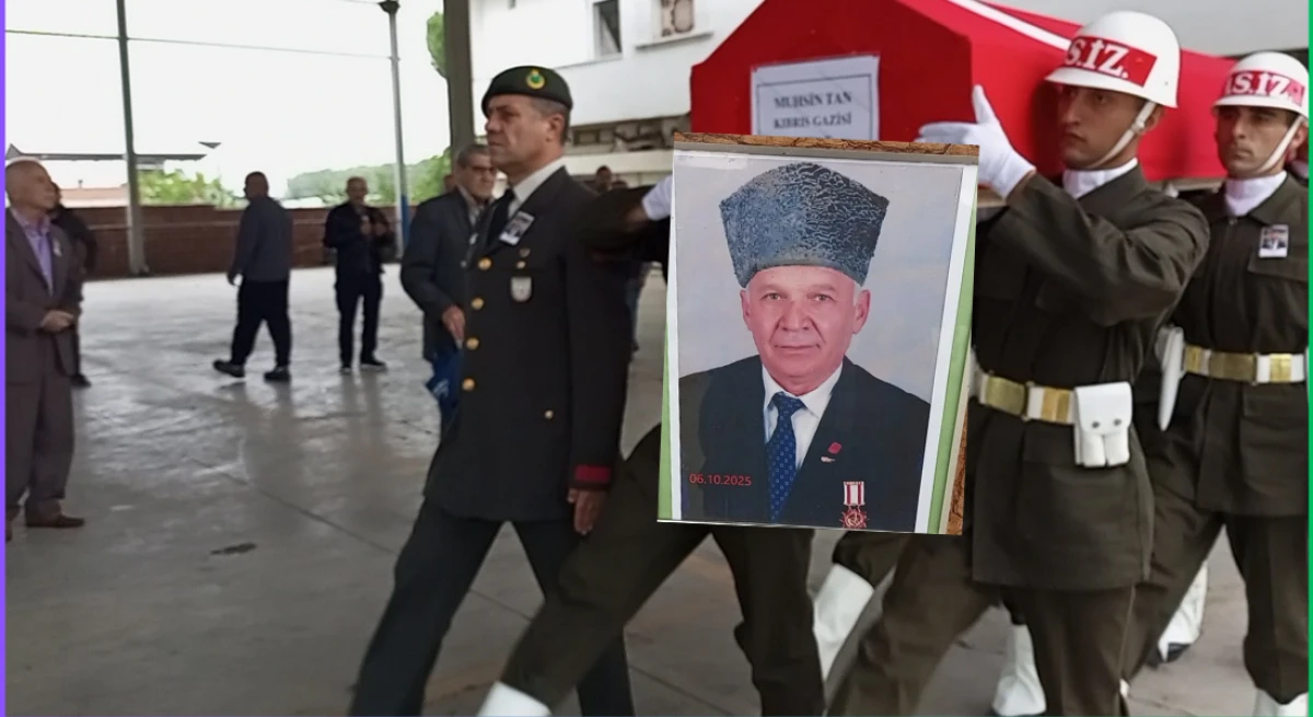 Kıbrıs gazisi Tan son yolculuğuna uğurlandı