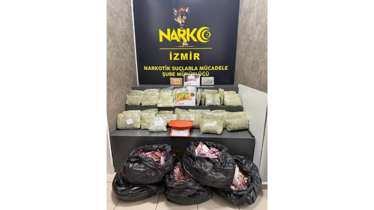 İzmir Narkotik Ekiplerinden Büyük Operasyon