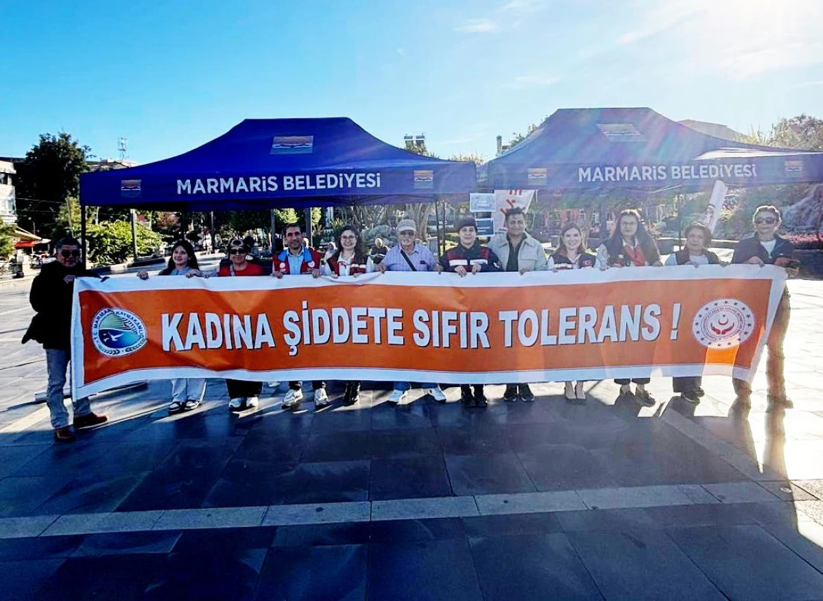 MARMARİS’TE GÜNDÜZ GECE KADINA ŞİDDETLE MÜCADELE