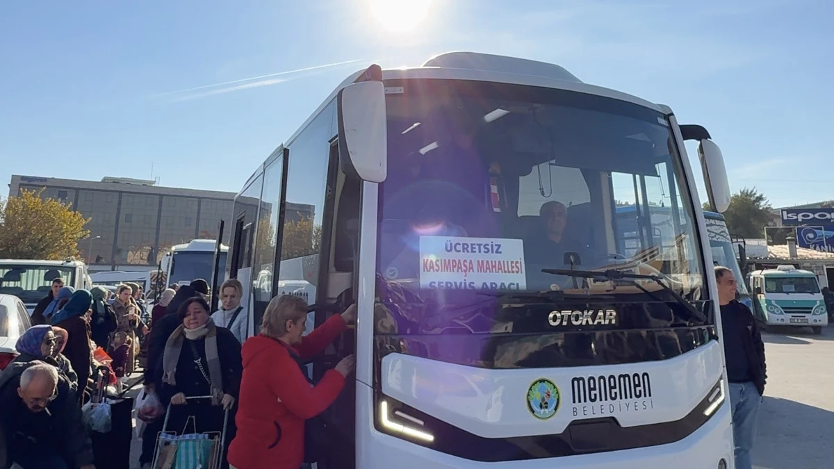 Menemen&rsquo;de ulaşımın yıldızı &uuml;cretsiz ring servisler