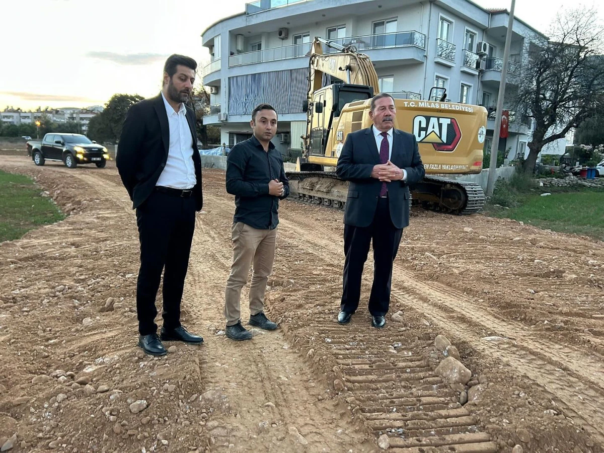 Milas’ta yeni yol çalışmaları başladı