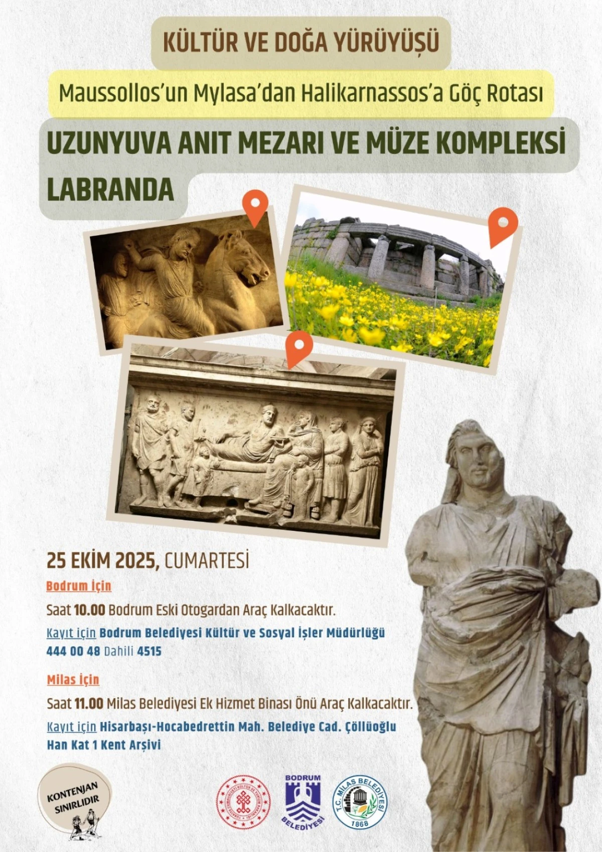 Milas’tan Bodrum’a Tarihi Yolculuk Başlıyor