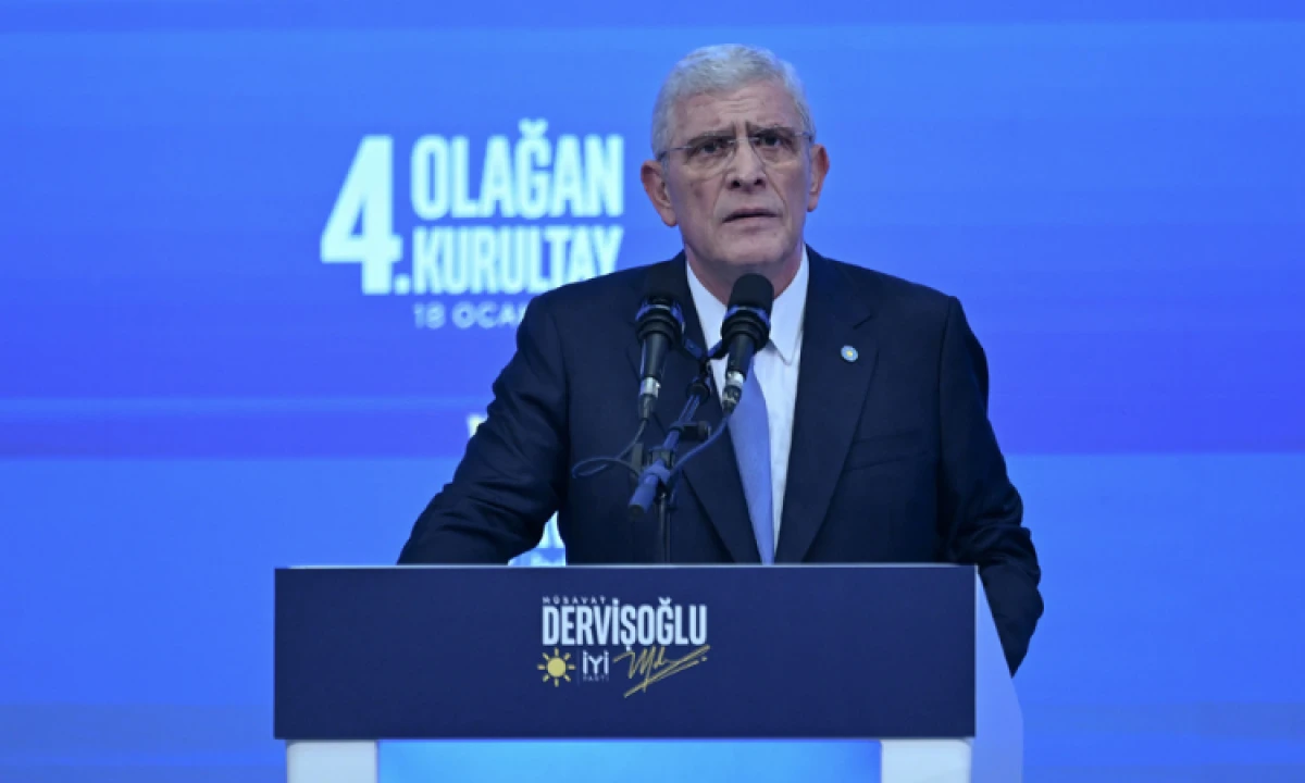 M&uuml;savat Dervişoğlu yeniden İYİ Parti genel başkanı