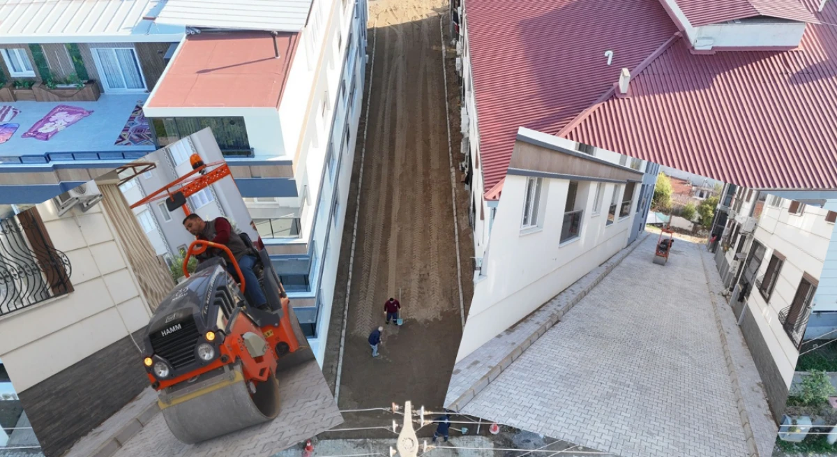 Nazilli Belediyesi Yenimahalle Taş d&ouml;şeme işlerini tamamladı
