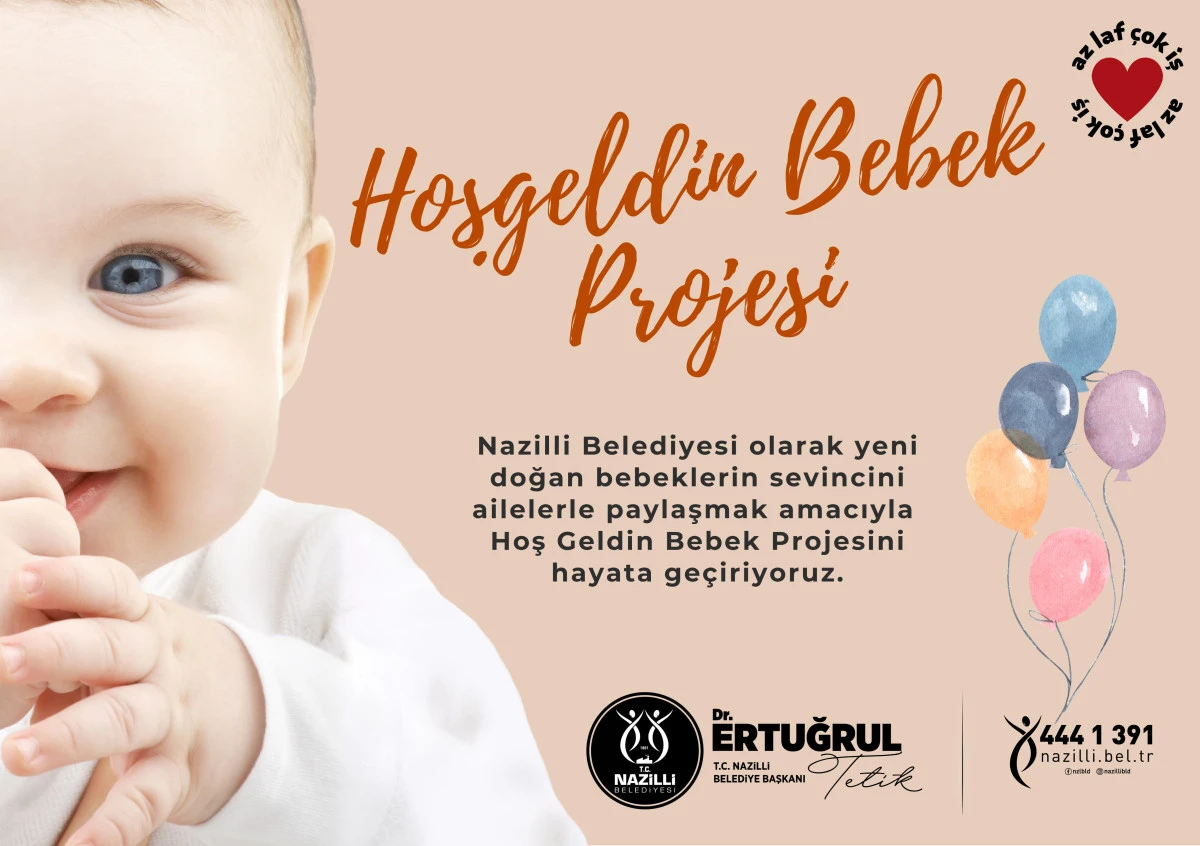 Nazilli Belediyesi'nden Hoş Geldin Bebek projesi