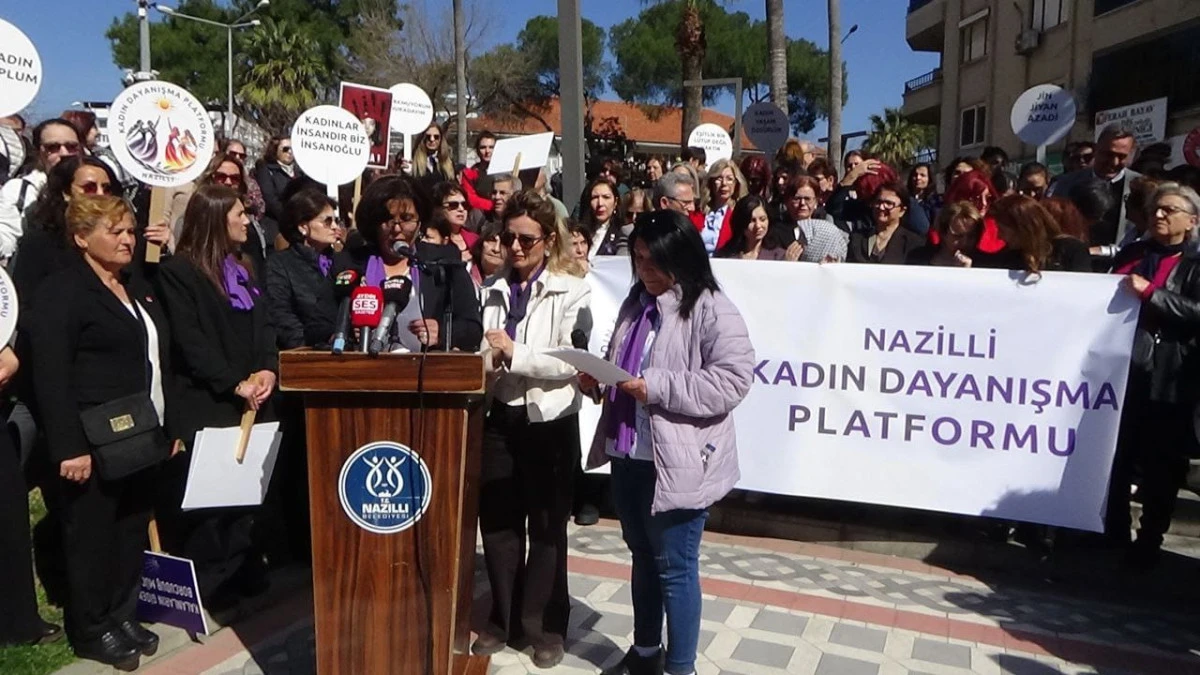 Nazilli Kadın Dayanışma platformundan 8 Mart'ta g&uuml;&ccedil;l&uuml; ses