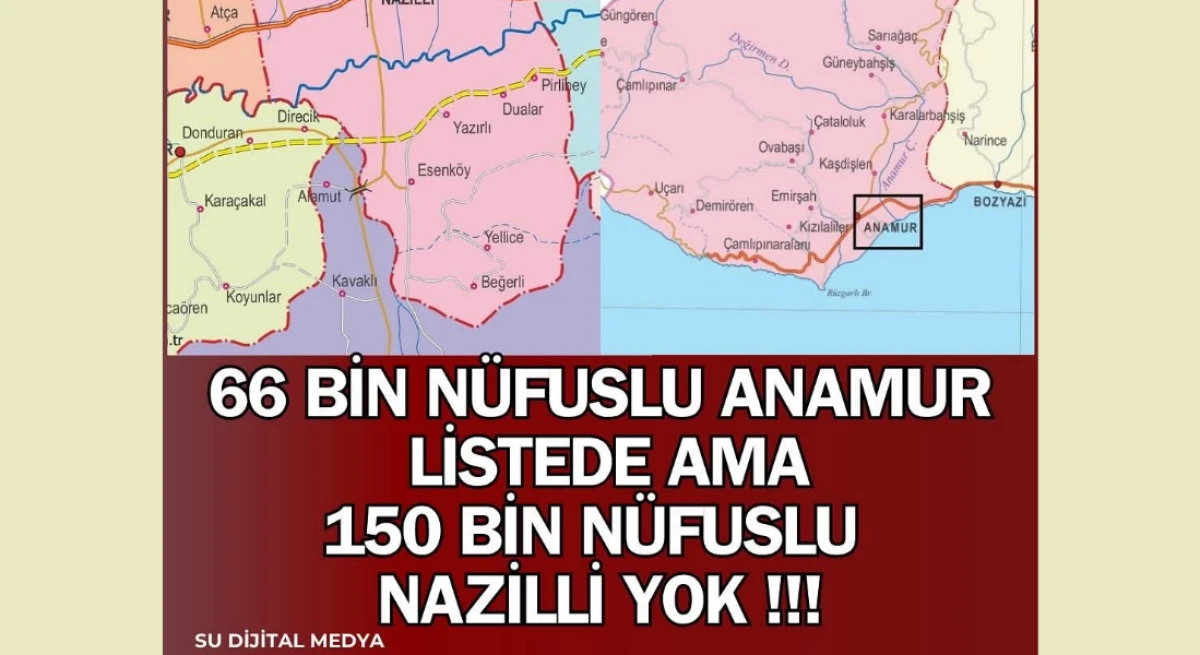 Nazilli yine liste dışı kaldı