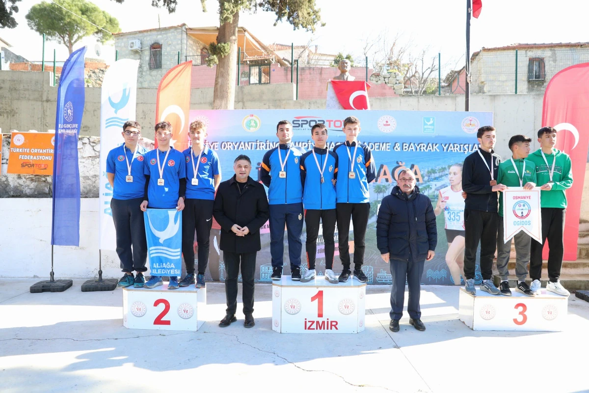 Oryantiring şampiyonasında Aliağa r&uuml;zgarı