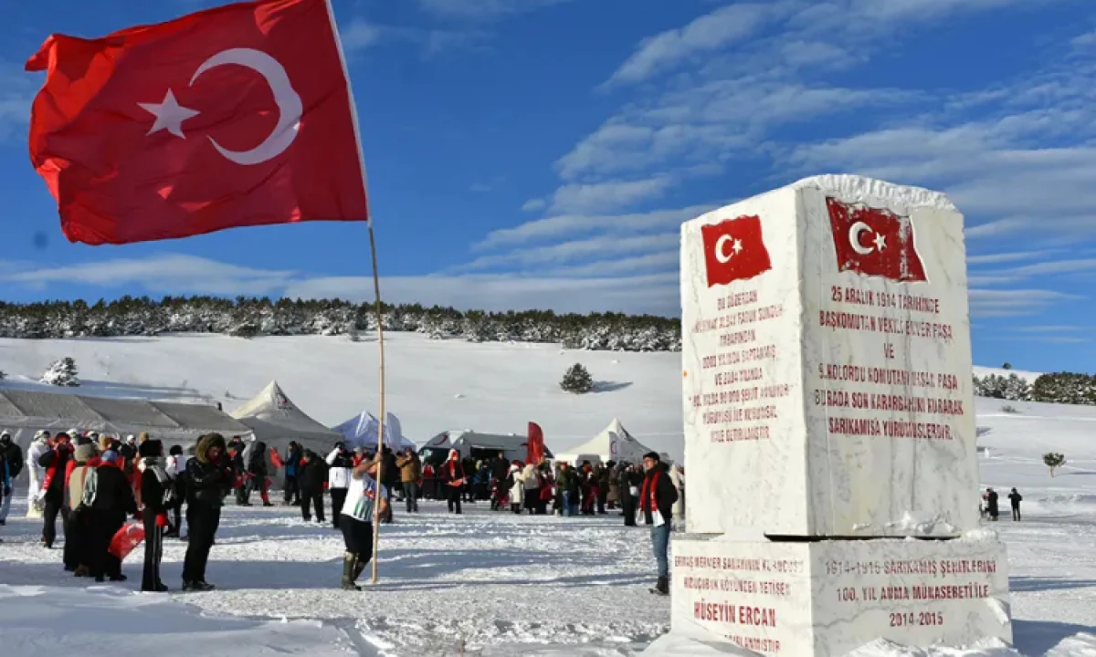 Sarıkamış Şehitleri 111&rsquo;inci yılında anma t&ouml;reni