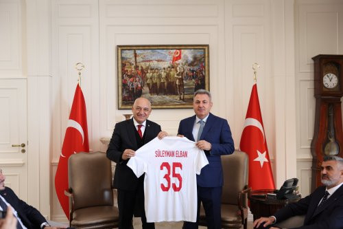 TFF Başkanı Büyükekşi'den İzmir Valisi Elban'a ziyaret